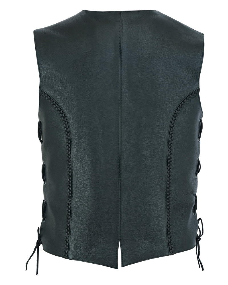 Miles Queen - Women's Leather Vest-Womens Leather Vests-Daniel Smart Mfg - Retail