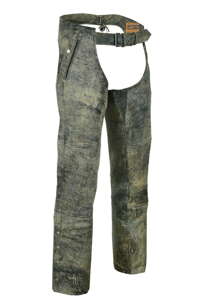 Moto Vibes - Unisex Motorcycle Leather Chaps-Unisex Chaps & Pants-Daniel Smart Mfg - Retail