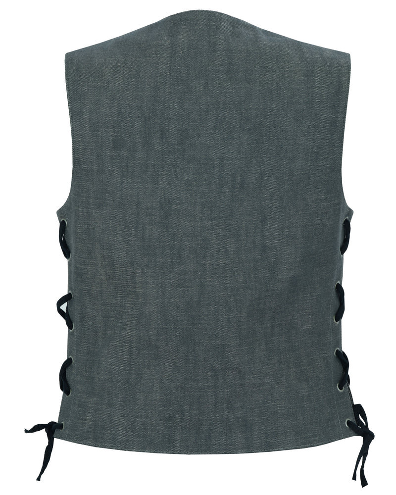 Multipass - Women's Denim Vest-Womens Denim Vests-Daniel Smart Mfg - Retail