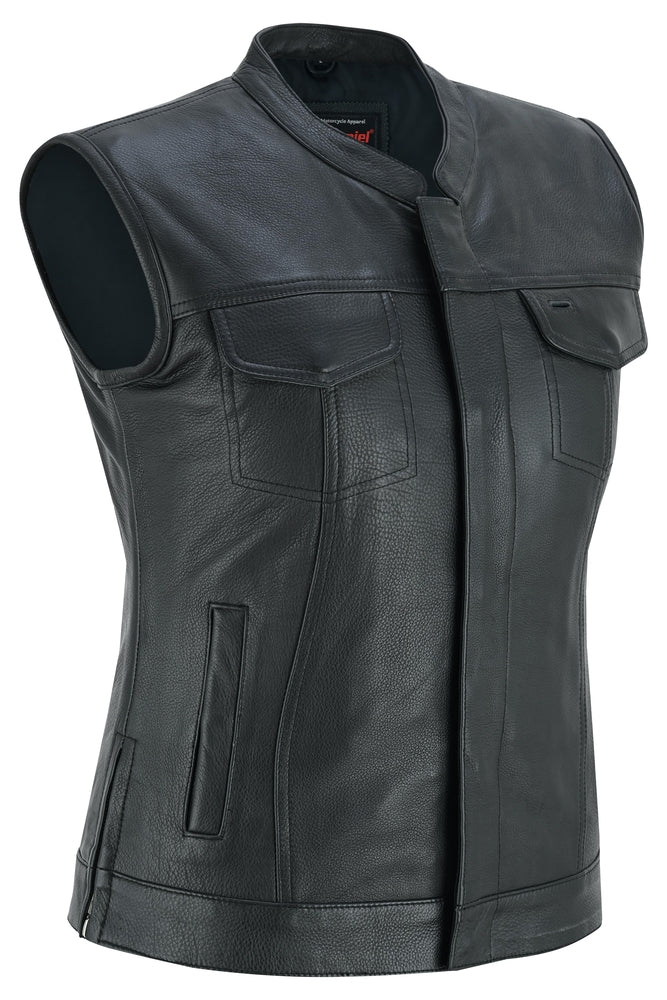 Myst - Women's Leather Vest-Womens Leather Vests-Daniel Smart Mfg - Retail