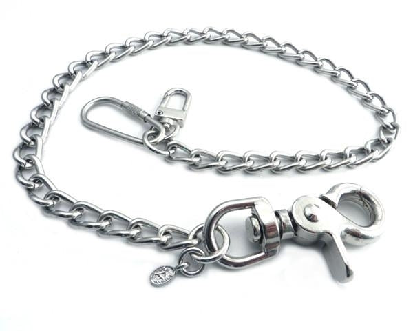 NC180-25 Splicer Chrome Wallet Chain 22"-Wallet Chains/Key Leash-Daniel Smart Mfg - Retail