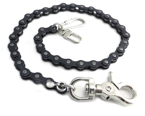 NC321 Bike Chain Wallet Chain 18"- Black-Wallet Chains/Key Leash-Daniel Smart Mfg - Retail