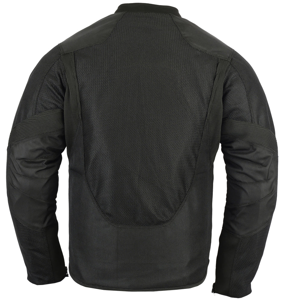 NeonRush Men's Textile Motorcycle Jacket