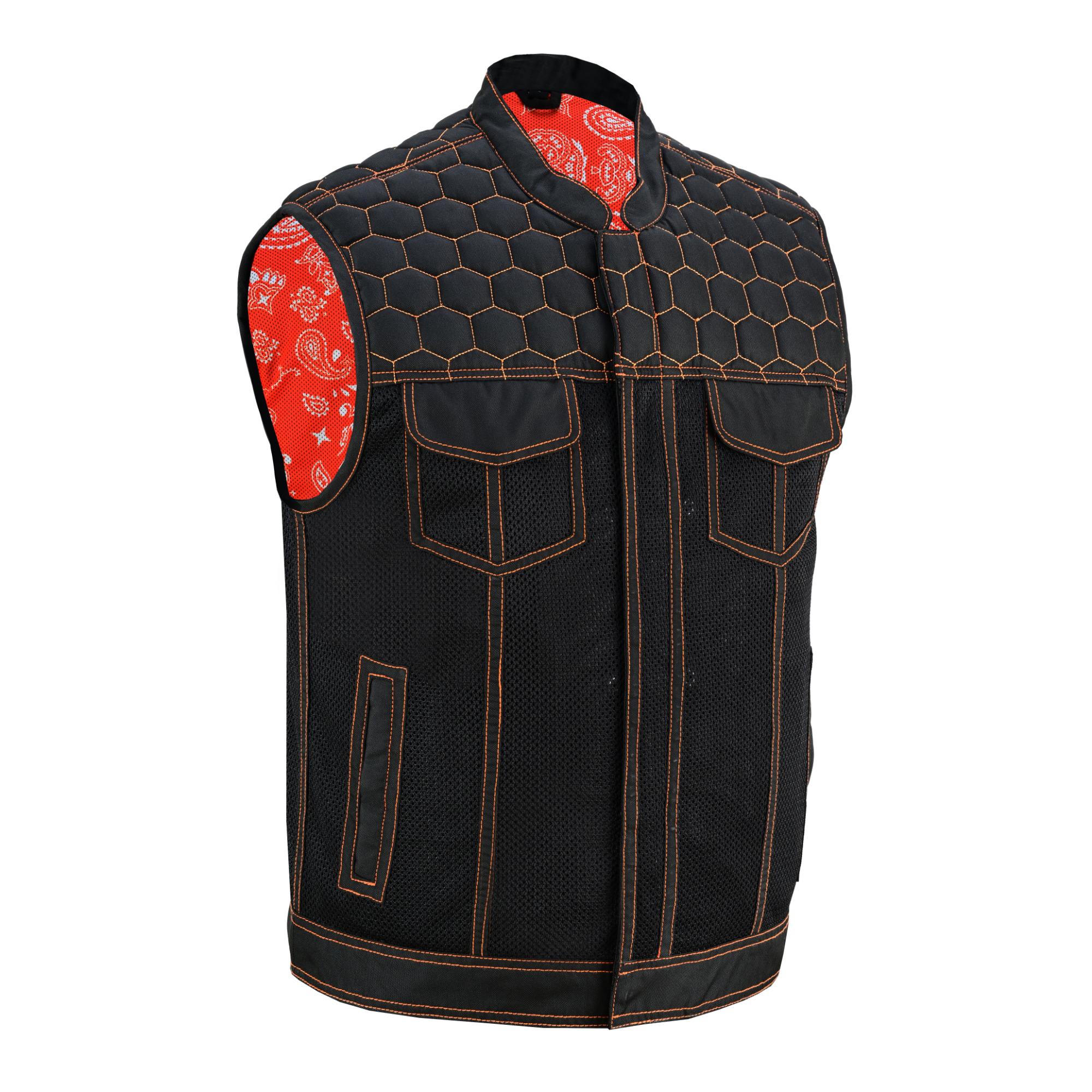 Night Tiger- Men's Textile Vest-Mens Textile Vests-Daniel Smart Mfg - Retail
