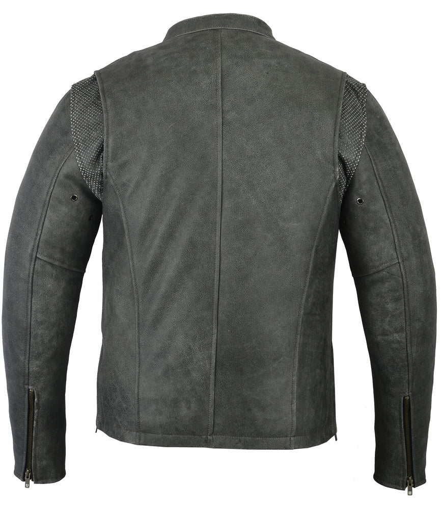 Nightfall - Men's Leather Motorcycle Jacket-Mens Leather Motorcycle Jackets-Daniel Smart Mfg - Retail