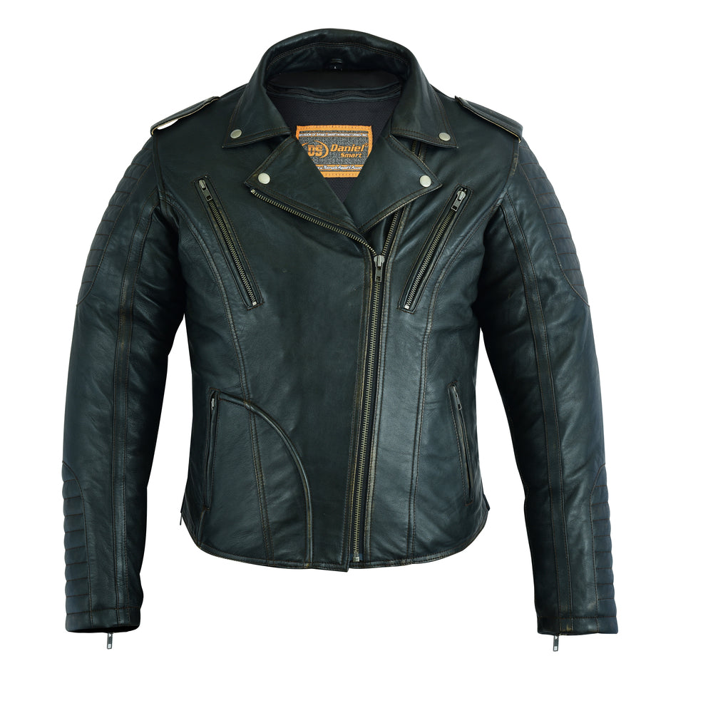 Nightfall Queen - Women's Leather Jacket-Womens Leather Motorcycle Jackets-Daniel Smart Mfg - Retail