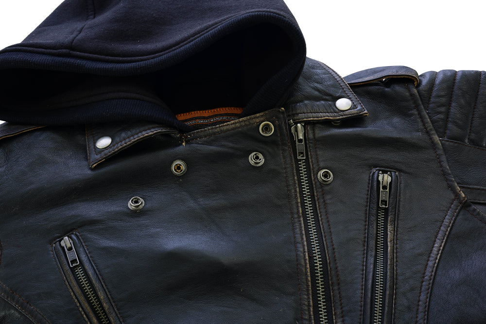 Nightfall Queen - Women's Leather Jacket-Womens Leather Motorcycle Jackets-Daniel Smart Mfg - Retail