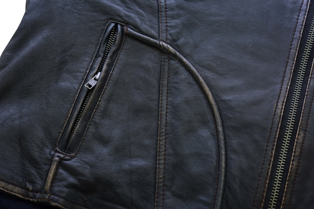 Nightfall Queen - Women's Leather Jacket-Womens Leather Motorcycle Jackets-Daniel Smart Mfg - Retail