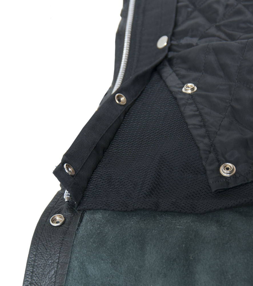 Nightshade Rider - Unisex Motorcycle Leather Chaps-Unisex Chaps & Pants-Daniel Smart Mfg - Retail