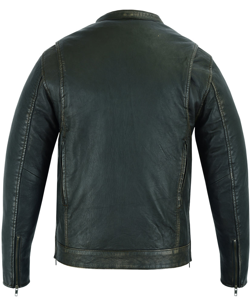 Nitro Pulse - Men's Leather Motorcycle Jacket-Mens Leather Motorcycle Jackets-Daniel Smart Mfg - Retail