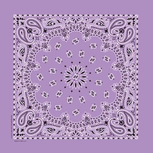 NT4405 Bandana Paisley Lavender-Bandanas-Daniel Smart Mfg - Retail