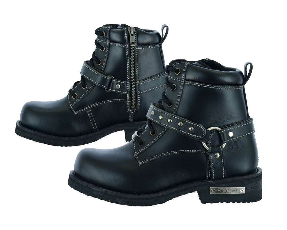 Nytra - Women's Leather Motorcycle Boots-Womens Motorcycle Boots-Daniel Smart Mfg - Retail