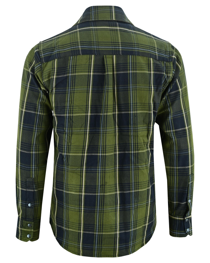Olive Essence Men's Flannel Shirt-Flannels-Daniel Smart Mfg - Retail