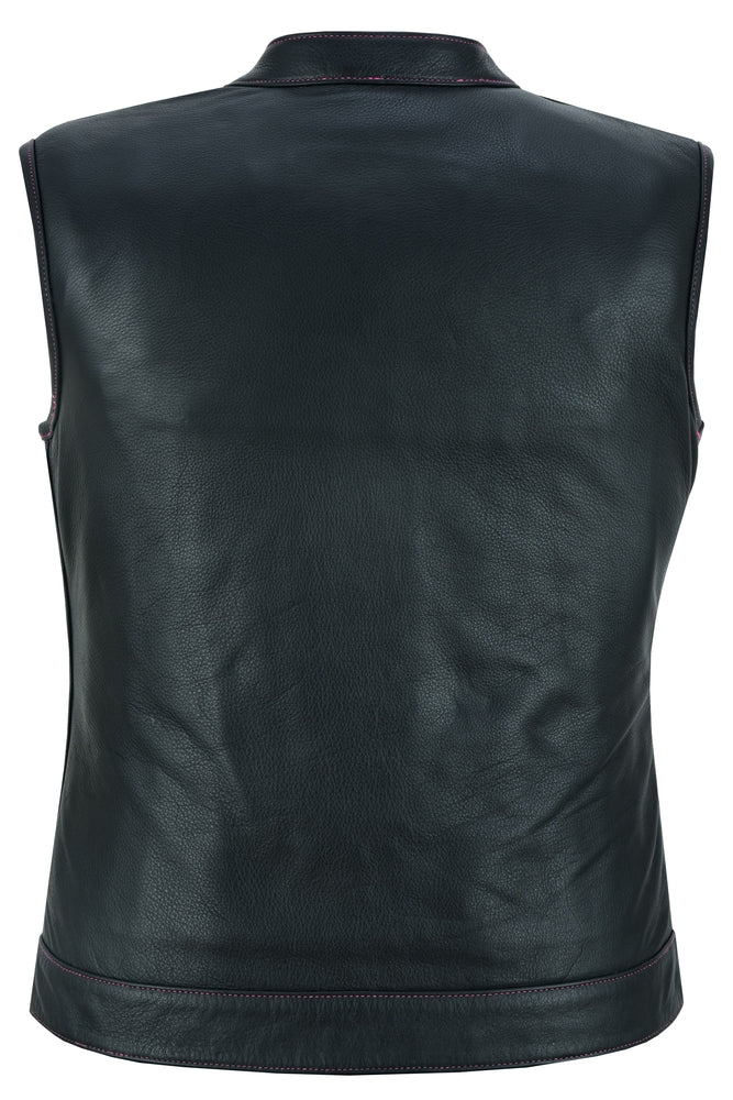 Orchid - Women's Leather Vest-Womens Leather Vests-Daniel Smart Mfg - Retail