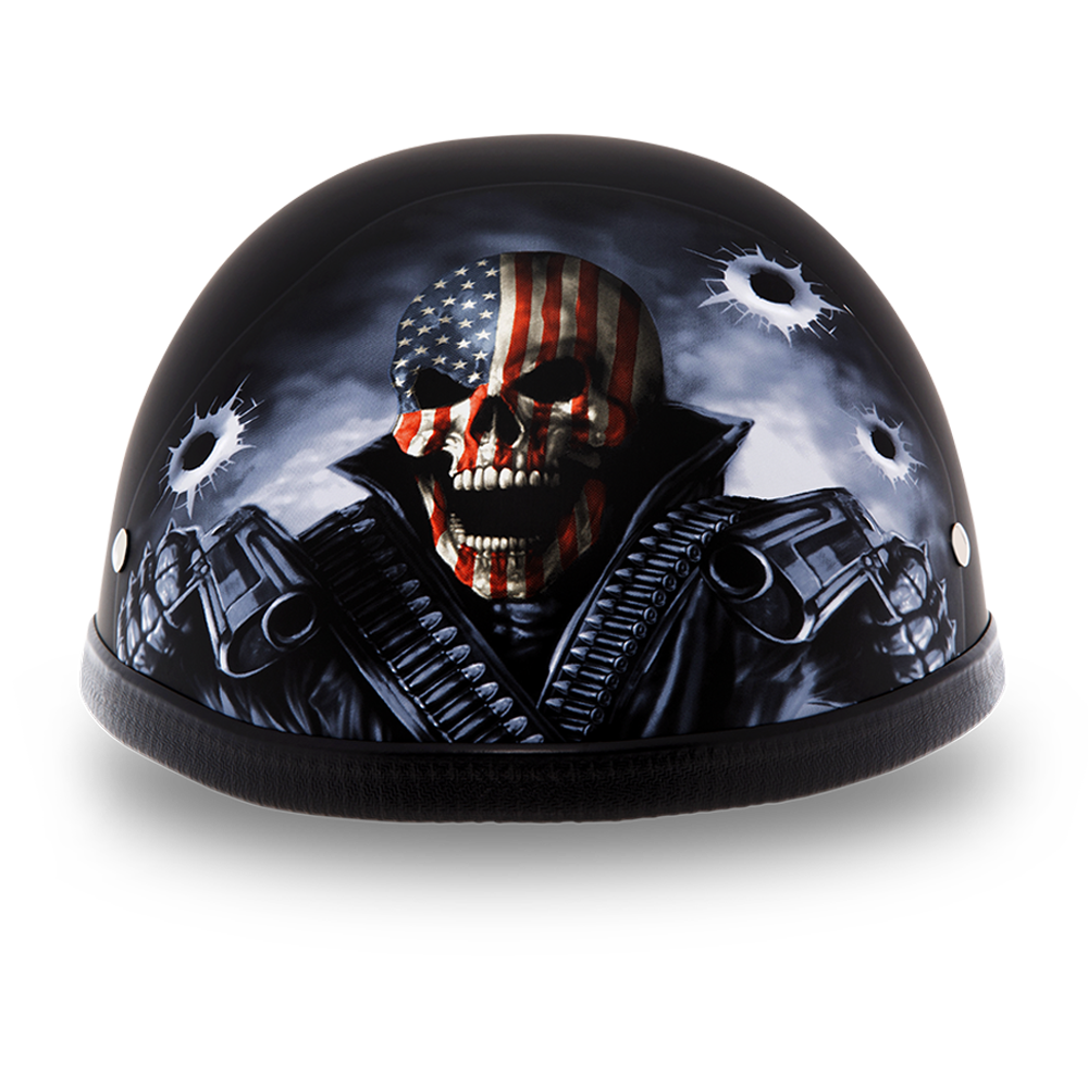 brain guard helmet for motorcycle riding Danmar Hard Shell Helmet with Faceguard