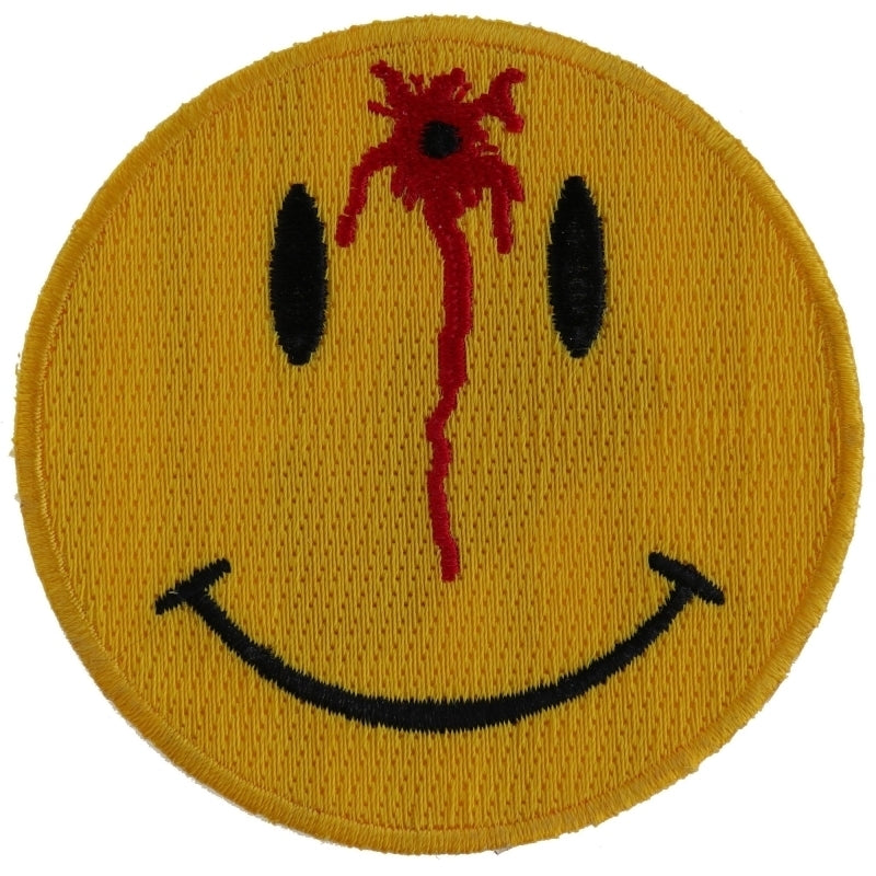 P1526 Shot Smiley Patch-Patches-Daniel Smart Mfg - Retail