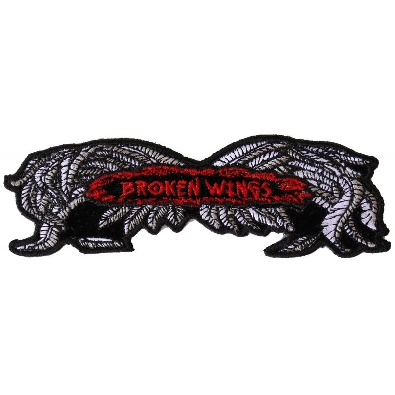 P2951 Broken Wings Small Biker Patch-Patches-Daniel Smart Mfg - Retail