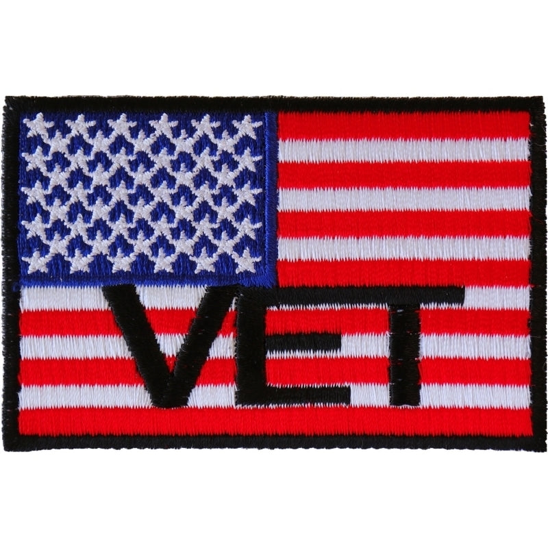 P3143 American Flag Vet Patch-Patches-Daniel Smart Mfg - Retail
