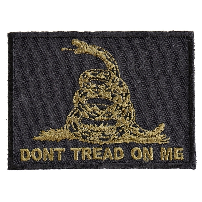 Don't Tread on Me Iron on Biker Patch