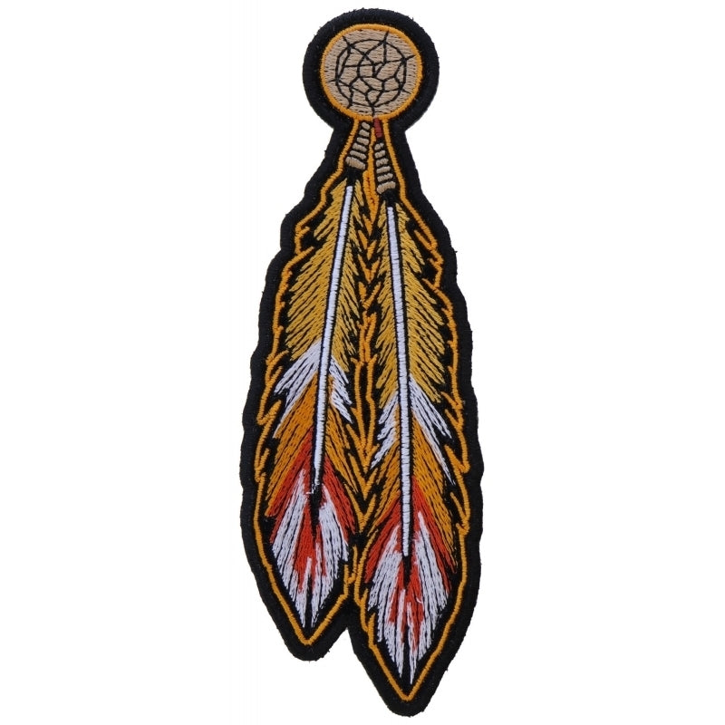 P4318 Orange Feathers Patch-Patches-Daniel Smart Mfg - Retail