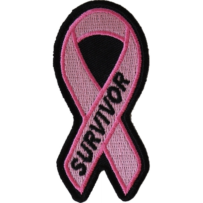 P4768 Breast Cancer Survivor Pink Ribbon Patch-Patches-Daniel Smart Mfg - Retail