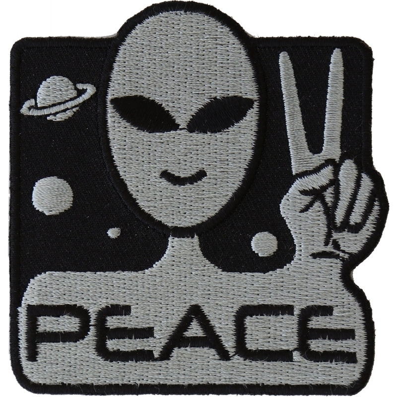 P4912 Peace Alien Fun Patch-Patches-Daniel Smart Mfg - Retail