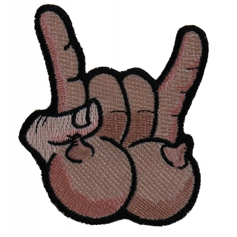 P5514 Tits and Rock On Fun Iron On Novelty Patch-Patches-Daniel Smart Mfg - Retail