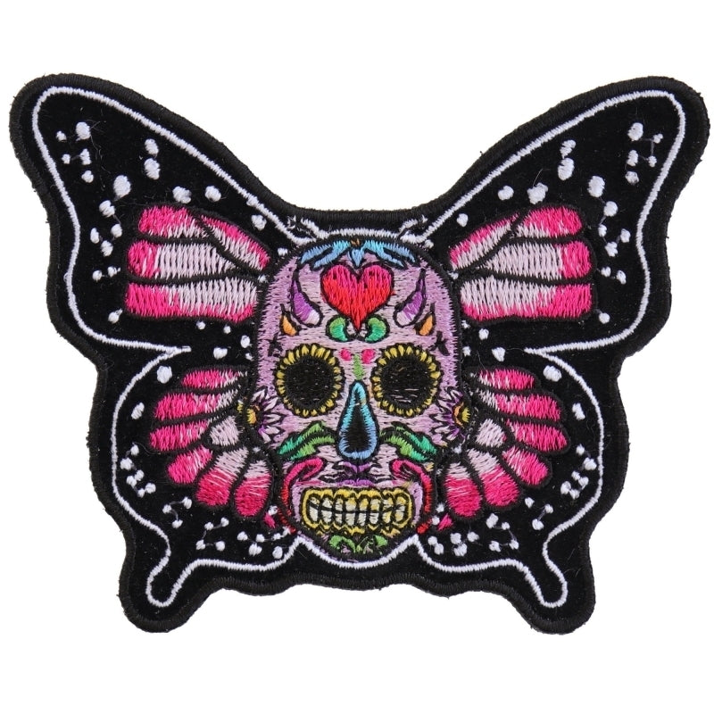 P6013 Sugar Skull Butterfly Patch-Patches-Daniel Smart Mfg - Retail