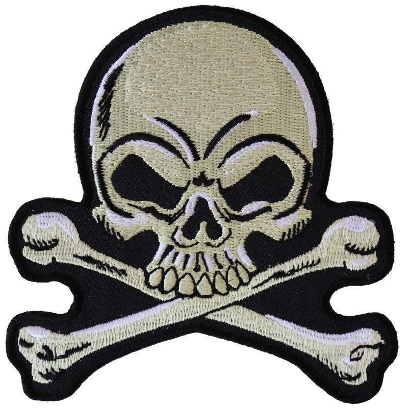 P6107 Skull and Crossbones medium Patch-Patches-Daniel Smart Mfg - Retail