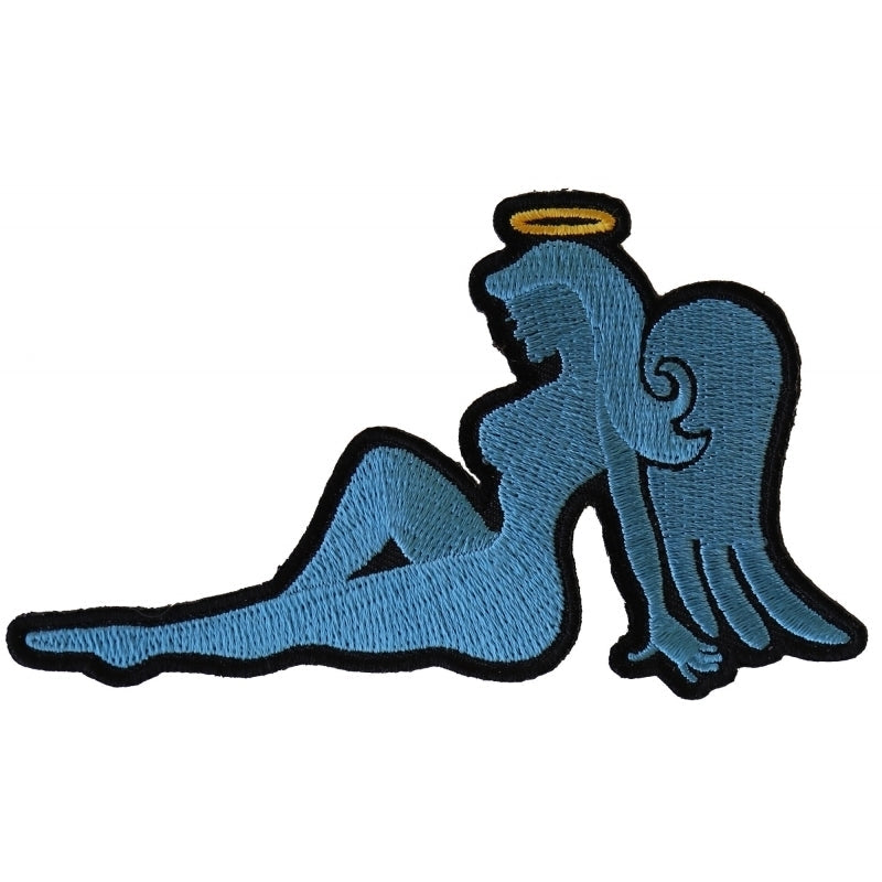 P6150 Blue Angel Girl Iron on Novelty Patch-Patches-Daniel Smart Mfg - Retail