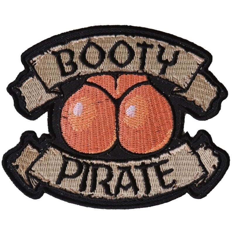 P6233 Booty Pirate Patch-Patches-Daniel Smart Mfg - Retail