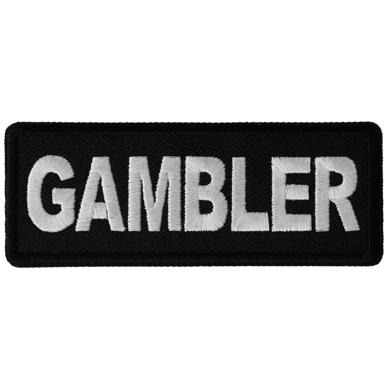 P6380 Gambler Patch-Patches-Daniel Smart Mfg - Retail