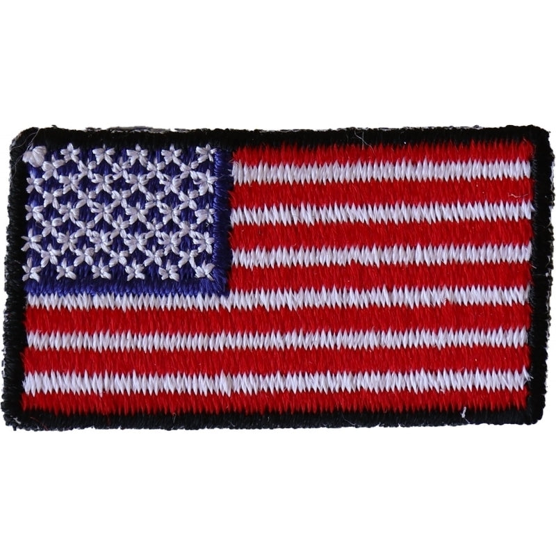 P6554 American Flag Embroidered Iron on Patch-Patches-Daniel Smart Mfg - Retail