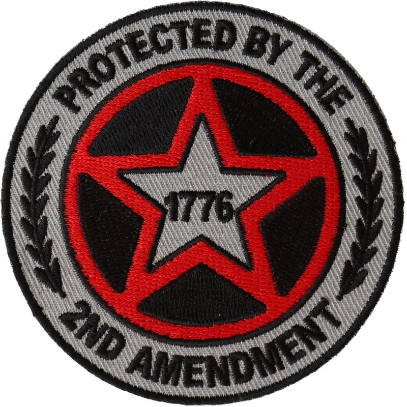 P6569 Protected by The 2nd Amendment 1776 Patch-Patches-Daniel Smart Mfg - Retail