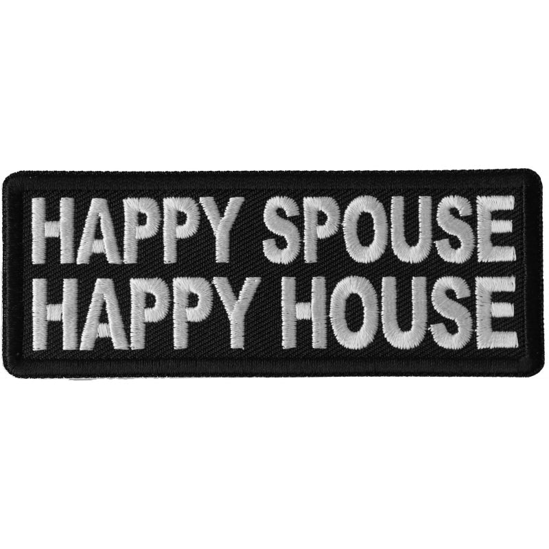P6695 Happy Spouse Happy House Patch-Patches-Daniel Smart Mfg - Retail