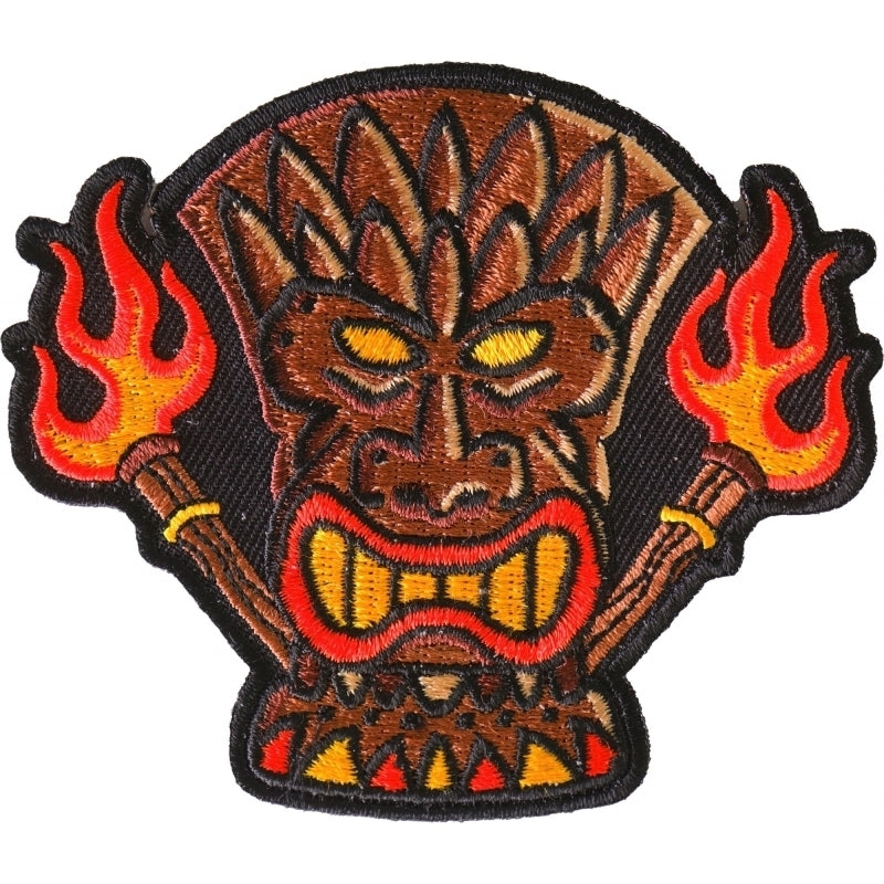 P6708 Tiki Totem Iron on Patch-Patches-Daniel Smart Mfg - Retail