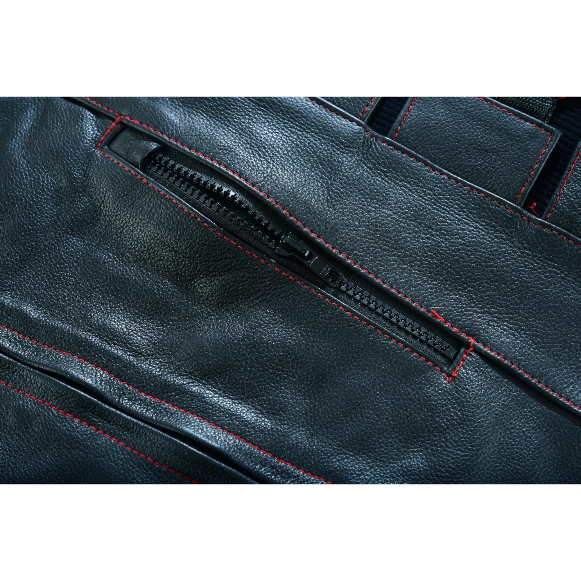 Patriot Wheels Men's Motorcycle Leather Vest-Men's Vests-Daniel Smart Mfg - Retail