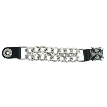 PKV142D Vest Extender - Iron Cross with Silver Glitter-Vest Extenders-Daniel Smart Mfg - Retail
