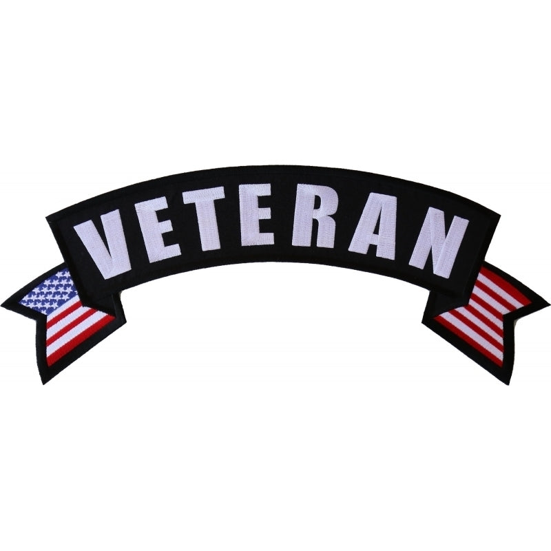 PL6559 Veteran Extra Large Rocker Patch-Patches-Daniel Smart Mfg - Retail
