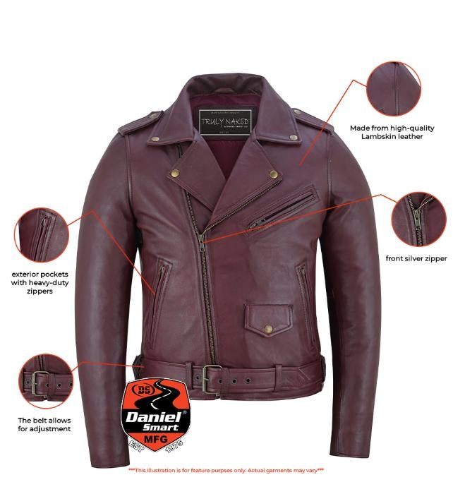Powerful Soul - Women's Leather Jacket-Womens Leather Motorcycle Jackets-Daniel Smart Mfg - Retail