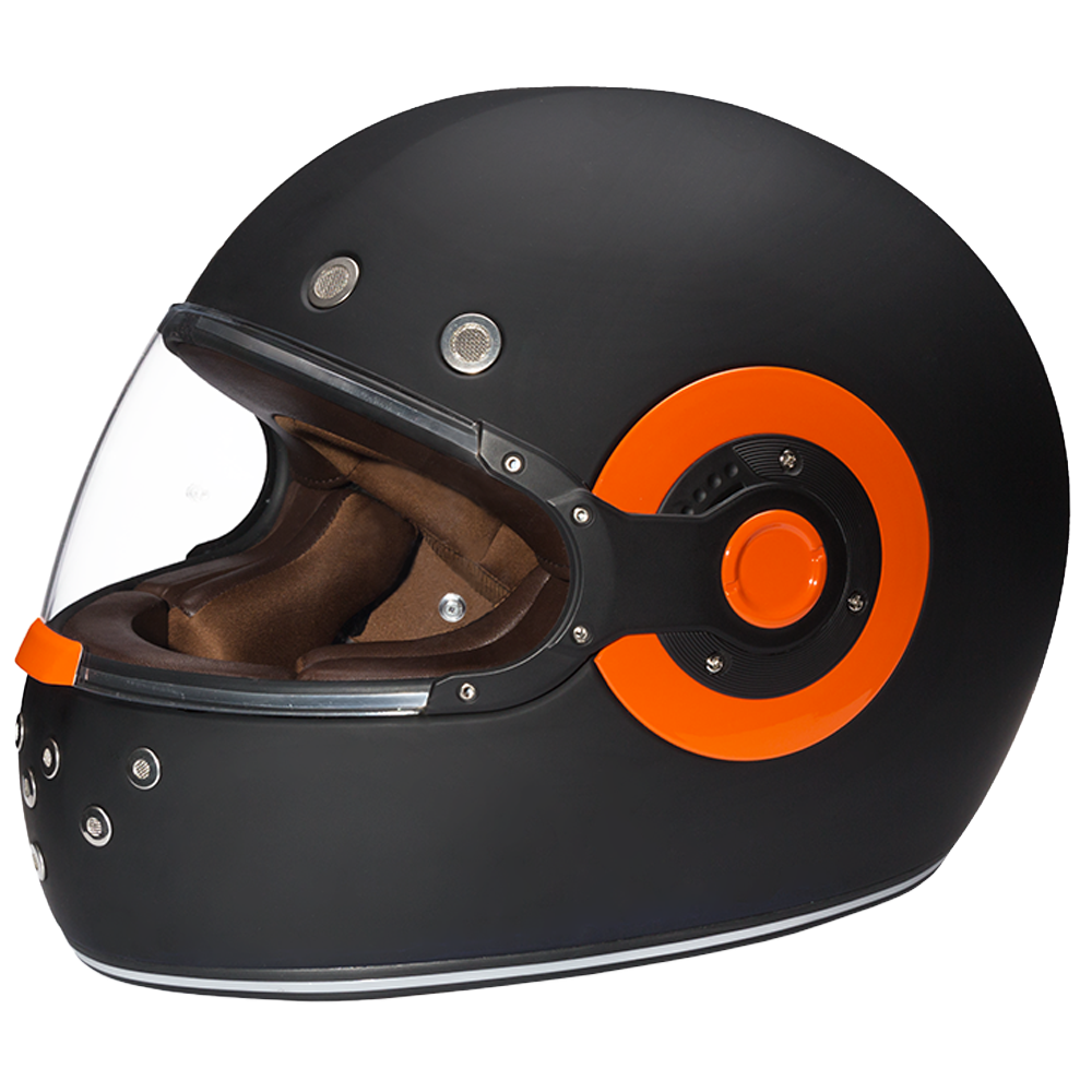 full face vintage motorcycle helmets DOT Daytona Retro Full Face Motorcycle Helmet: Vintage Style for Men,