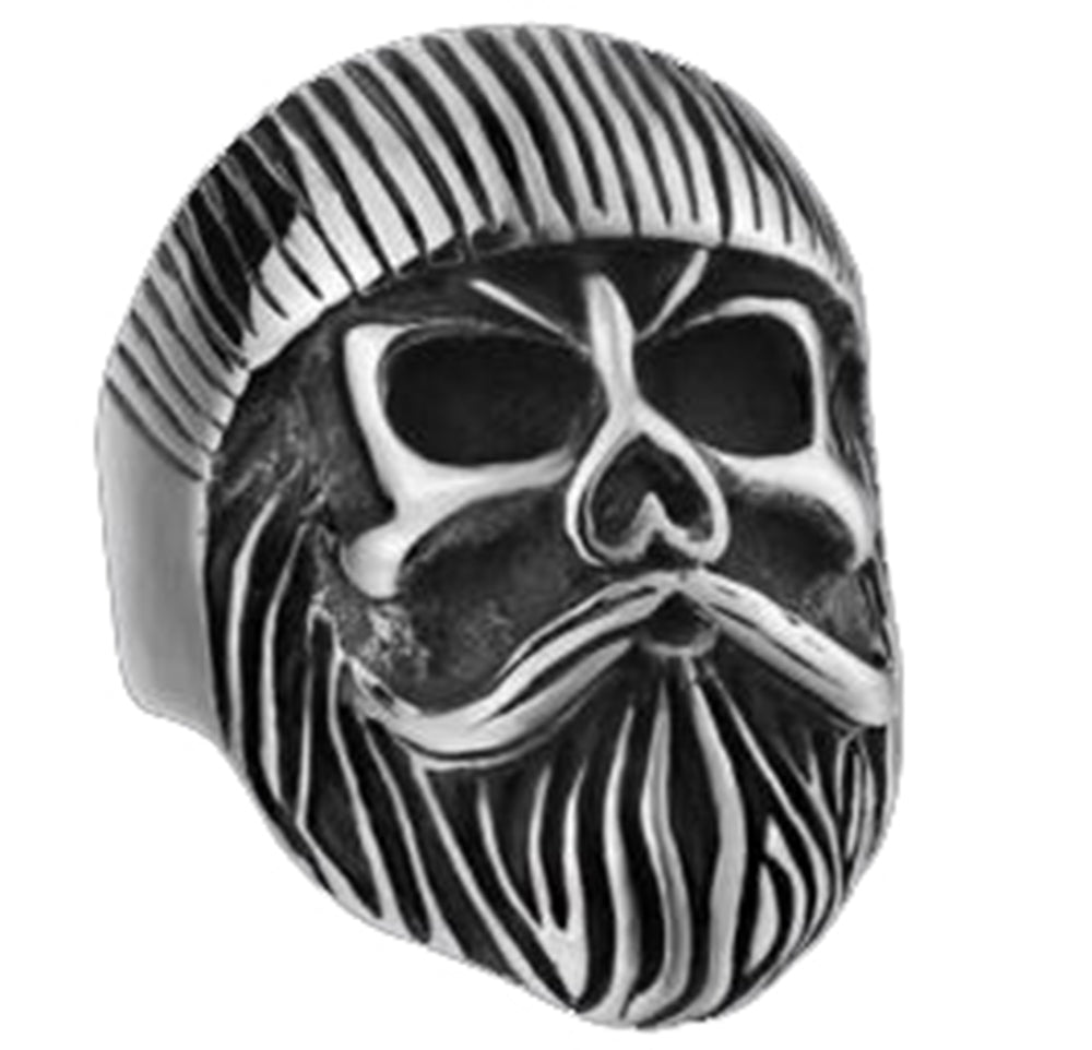 R108 Stainless Steel Biker Grandpa Biker Ring-Rings-Daniel Smart Mfg - Retail