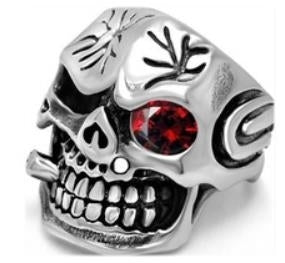 R134 Stainless Steel Observe Biker Ring-Rings-Daniel Smart Mfg - Retail
