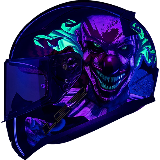 Rapid II Happy Dreams Full Face Motorcycle Helmet Gloss Black-Helmets-Daniel Smart Mfg - Retail