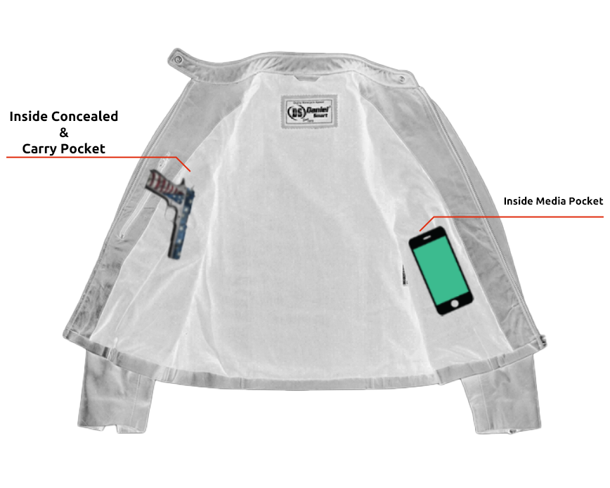 Rapture - Women's Leather Jacket-Womens Leather Motorcycle Jackets-Daniel Smart Mfg - Retail