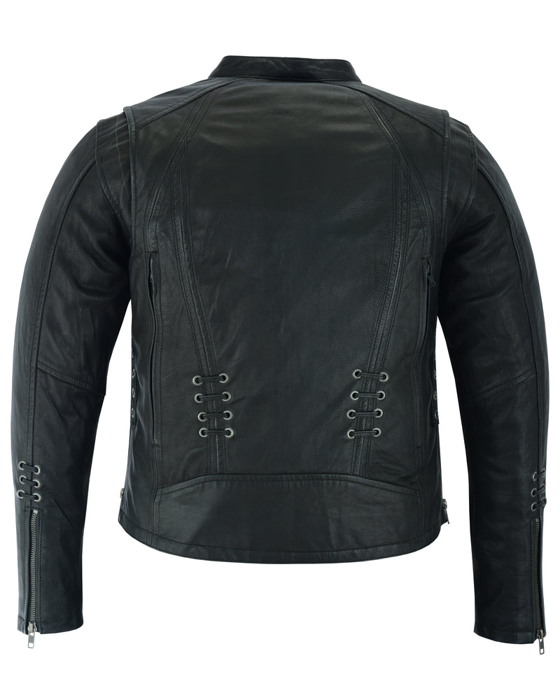 Raven Blaze - Women's Leather Jacket-Womens Leather Motorcycle Jackets-Daniel Smart Mfg - Retail