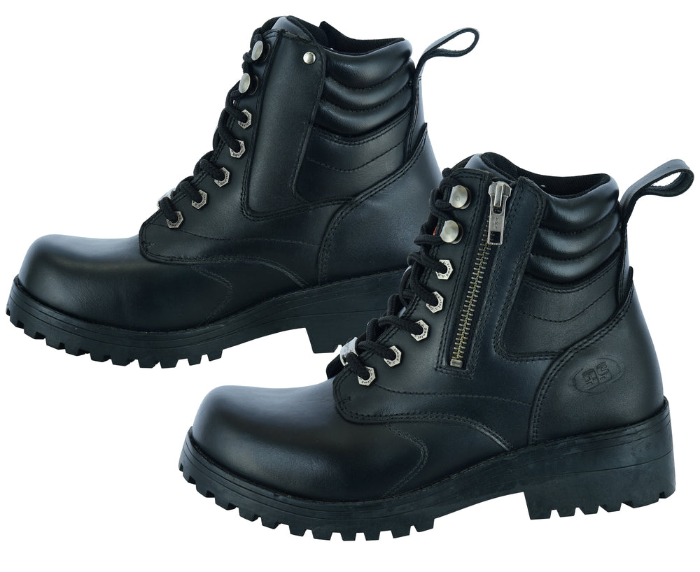 Raze - Women's Leather Motorcycle Boots-Womens Motorcycle Boots-Daniel Smart Mfg - Retail