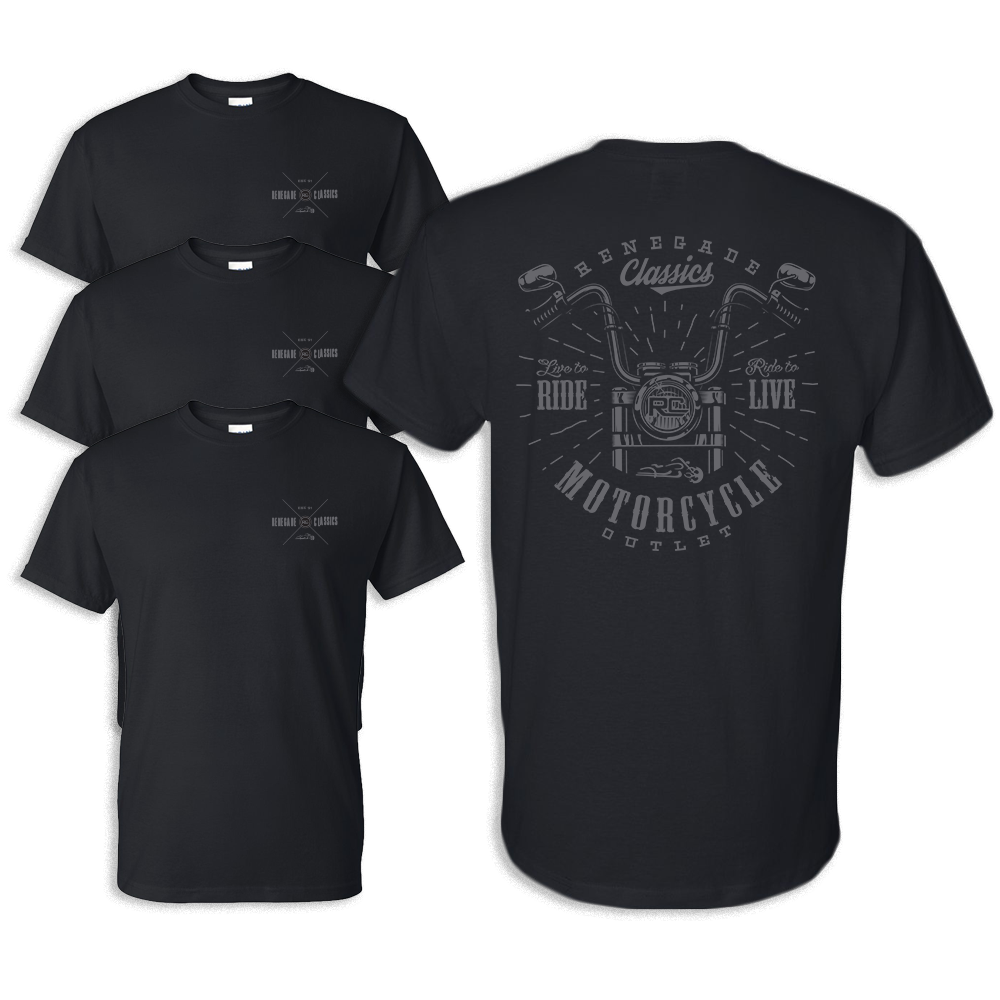 RC8001 Handlebar Tshirt-Mens Shirts-Daniel Smart Mfg - Retail