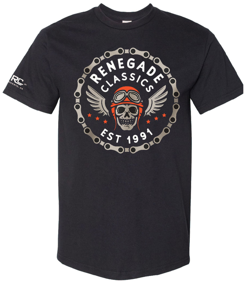 RC8006 Chain Skull Tshirt-Mens Shirts-Daniel Smart Mfg - Retail