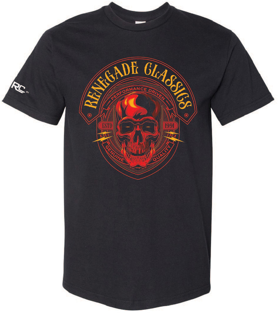 RC8010 RENEGADE CLASSICS RED SKULL TSHIRT-Mens Shirts-Daniel Smart Mfg - Retail
